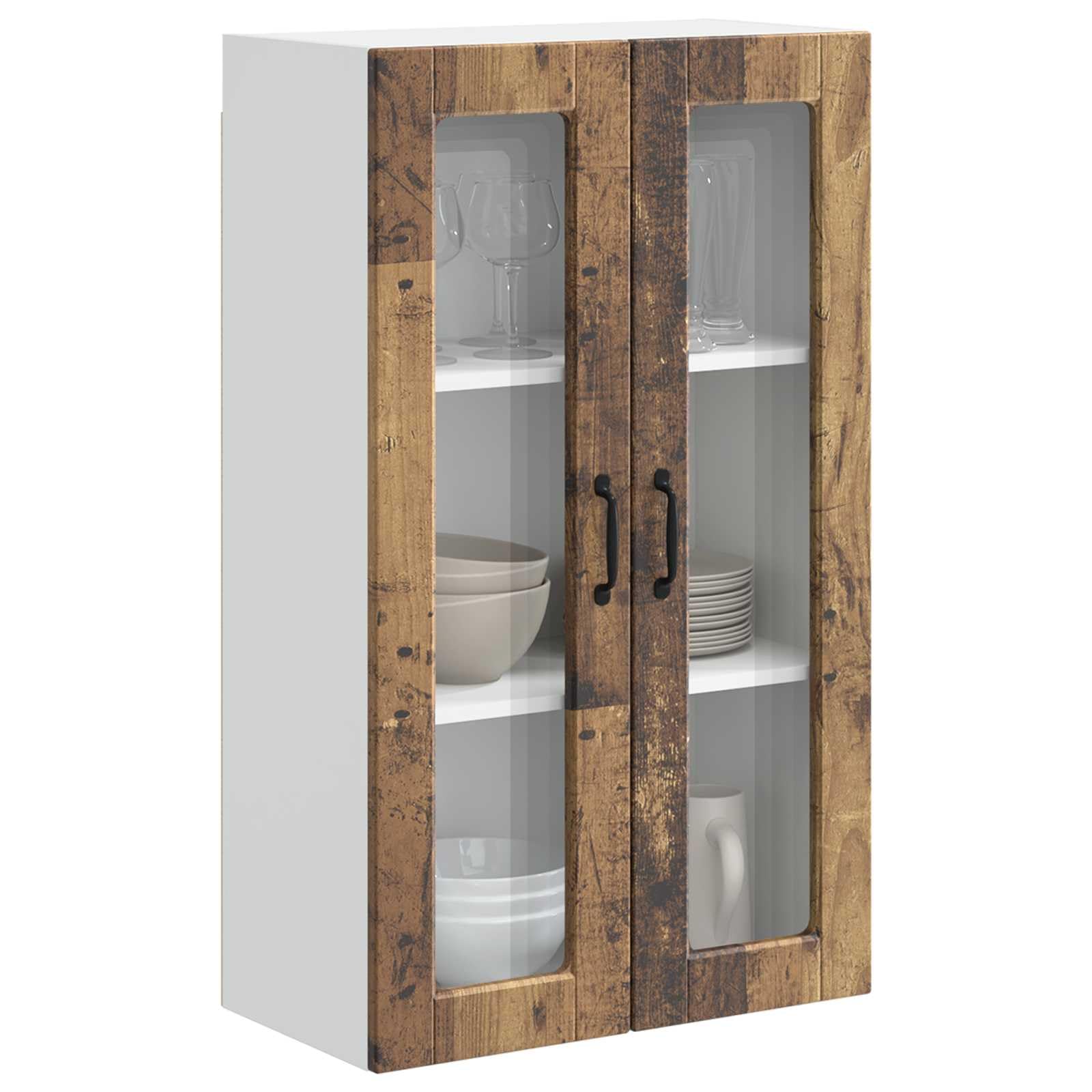 Mobile da cucina con mensola in legno anticato, 60 x 31 x 100 cm, resistente, per cucina, sala da pranzo, dispensa, portaoggetti versatile, design moderno