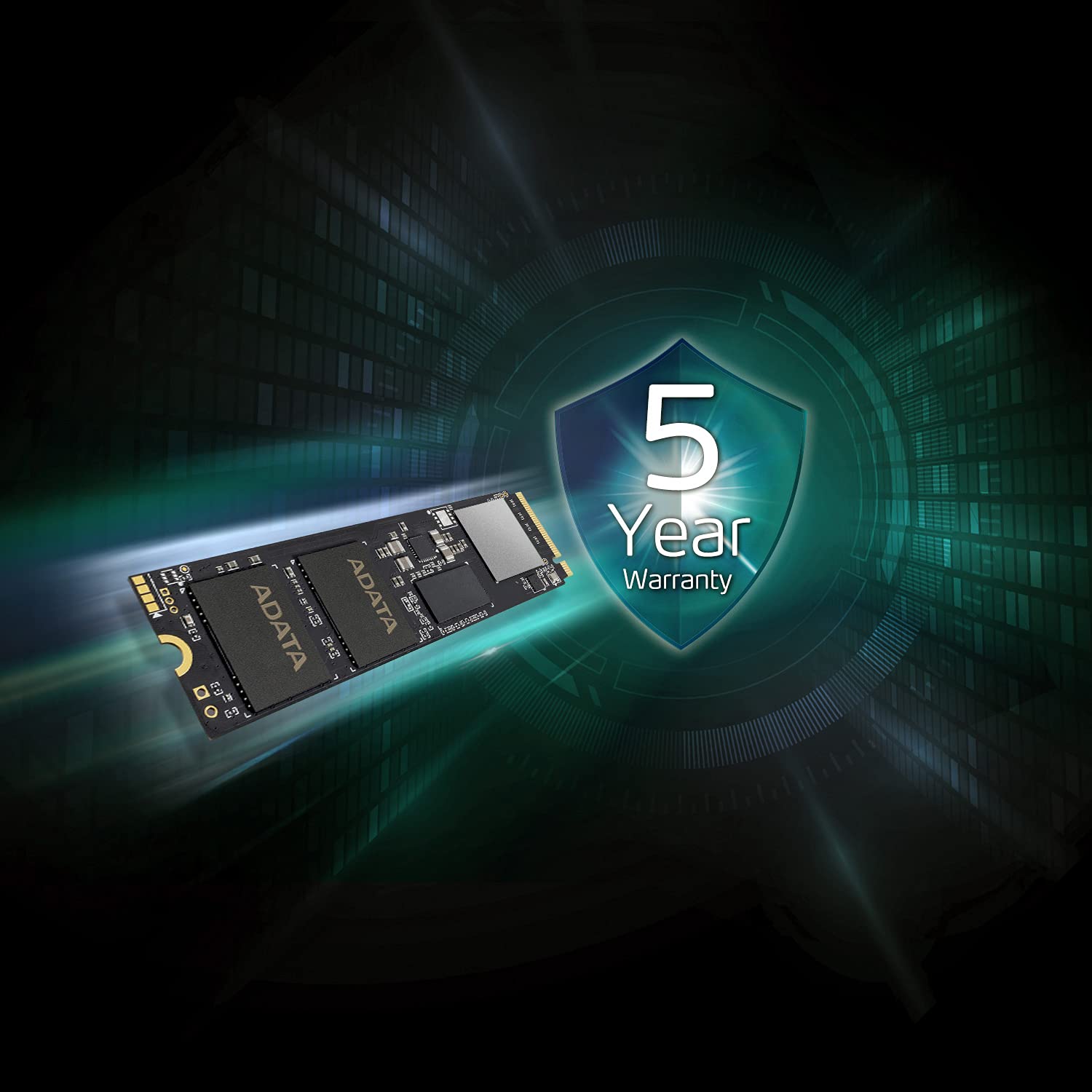 ADATA XPG GAMMIX S70 BLADE Unità allo stato solido SSD 1TB, PCIe Gen4x4 M.2 2280, Fino a 7,400 MB/s, NVMe 1.3, 3D NAND, LDPC, AES 256-bit Encryption, Funziona con PS5, Design for Creator Gaming