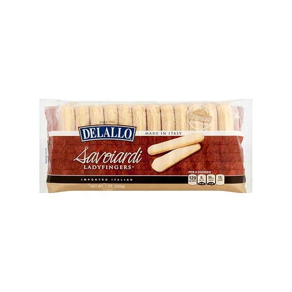 DeLallo Savoiardi Lady Fingers ، 7.06 Ounce Box ، 15 Pack ، لـ Tiramisu ، خبز في إيطاليا