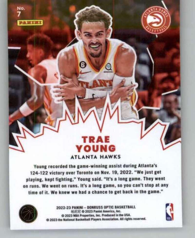 Amazon.com: 2022-23 Donruss Optic My House #7 Trae Young NM-MT