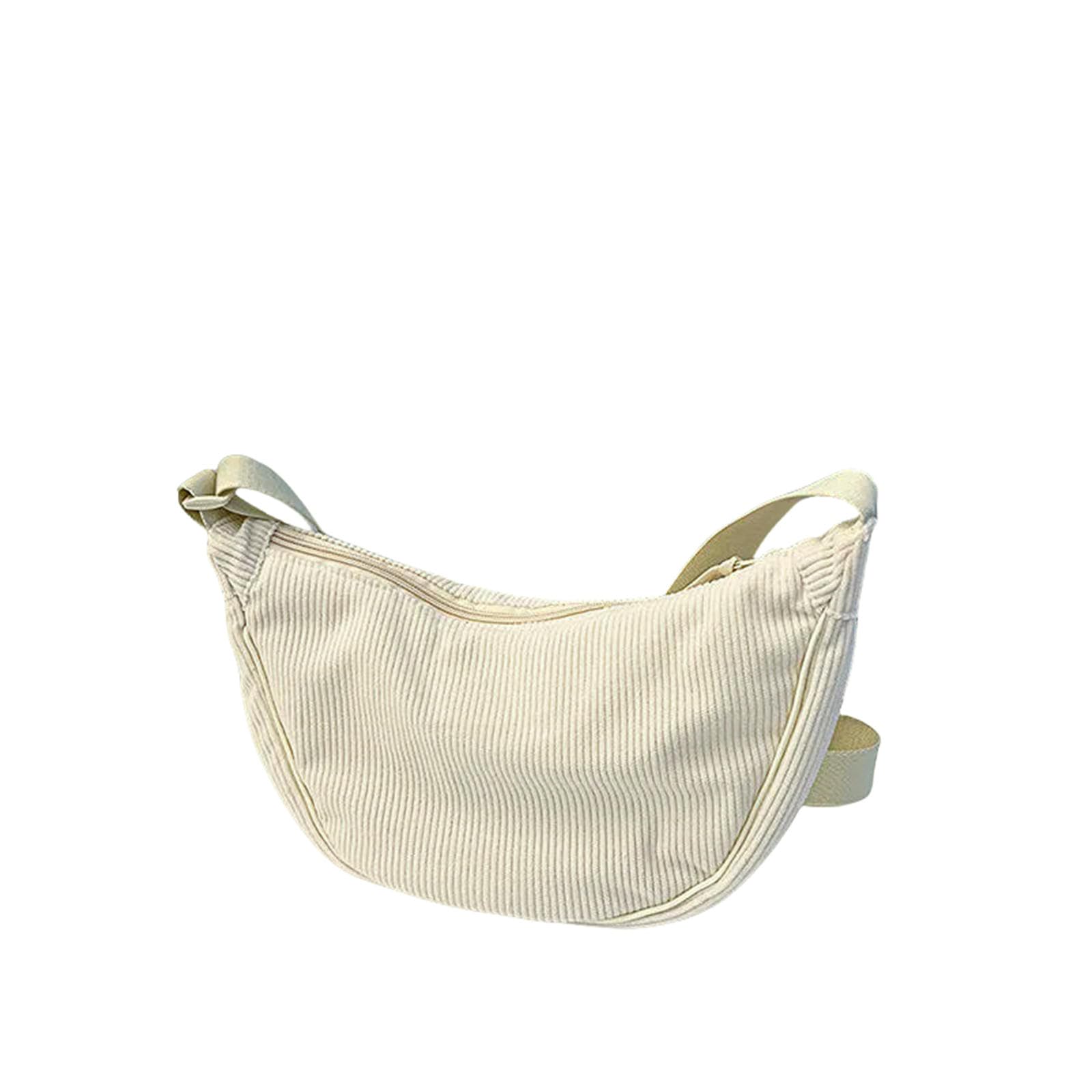 Sac rétro dames velours côtelé beige sacoche bandoulière femme