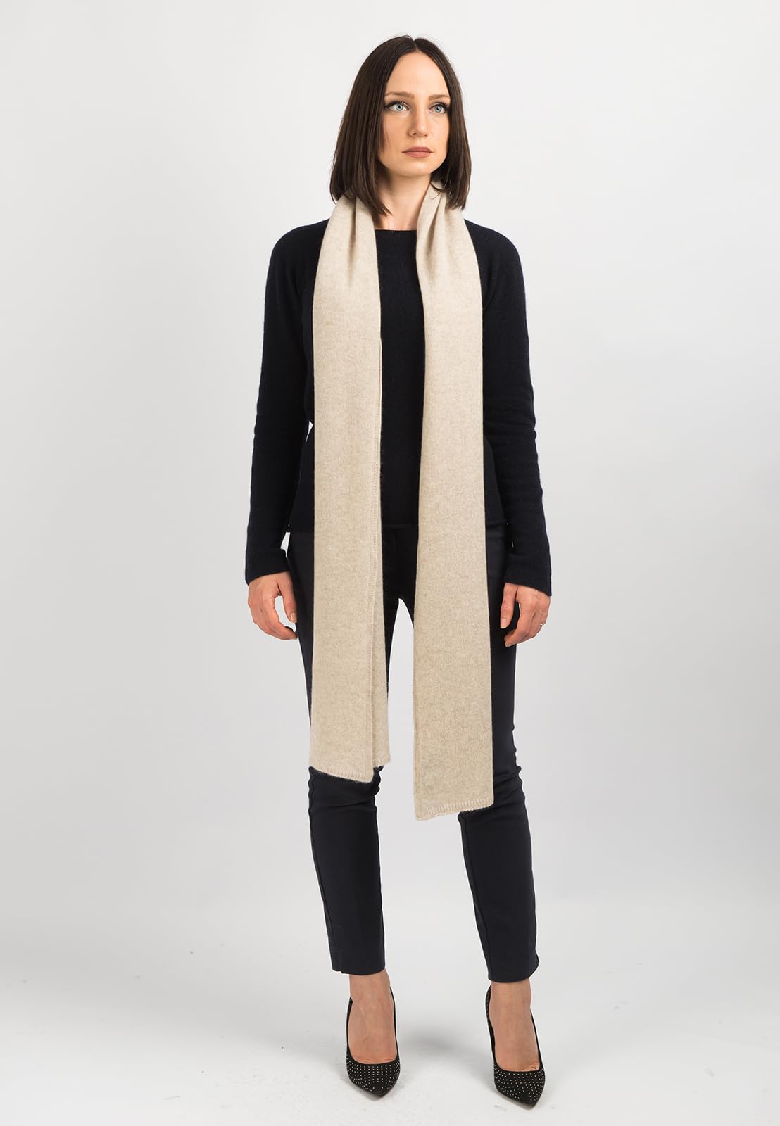 DALLE PIANE CASHMERE Sciarpa Donna 100% Cashmere | Sciarpa versatile in ogni stagione, elegante idea regalo per lei e per lui, autentico lusso italiano Made in Italy