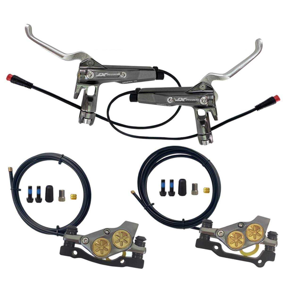 パイレックス バタープリント　レフ　セット Amazon.com: FukkeR Bicycle Hydraulic Disc Brake Front & Rear Kit