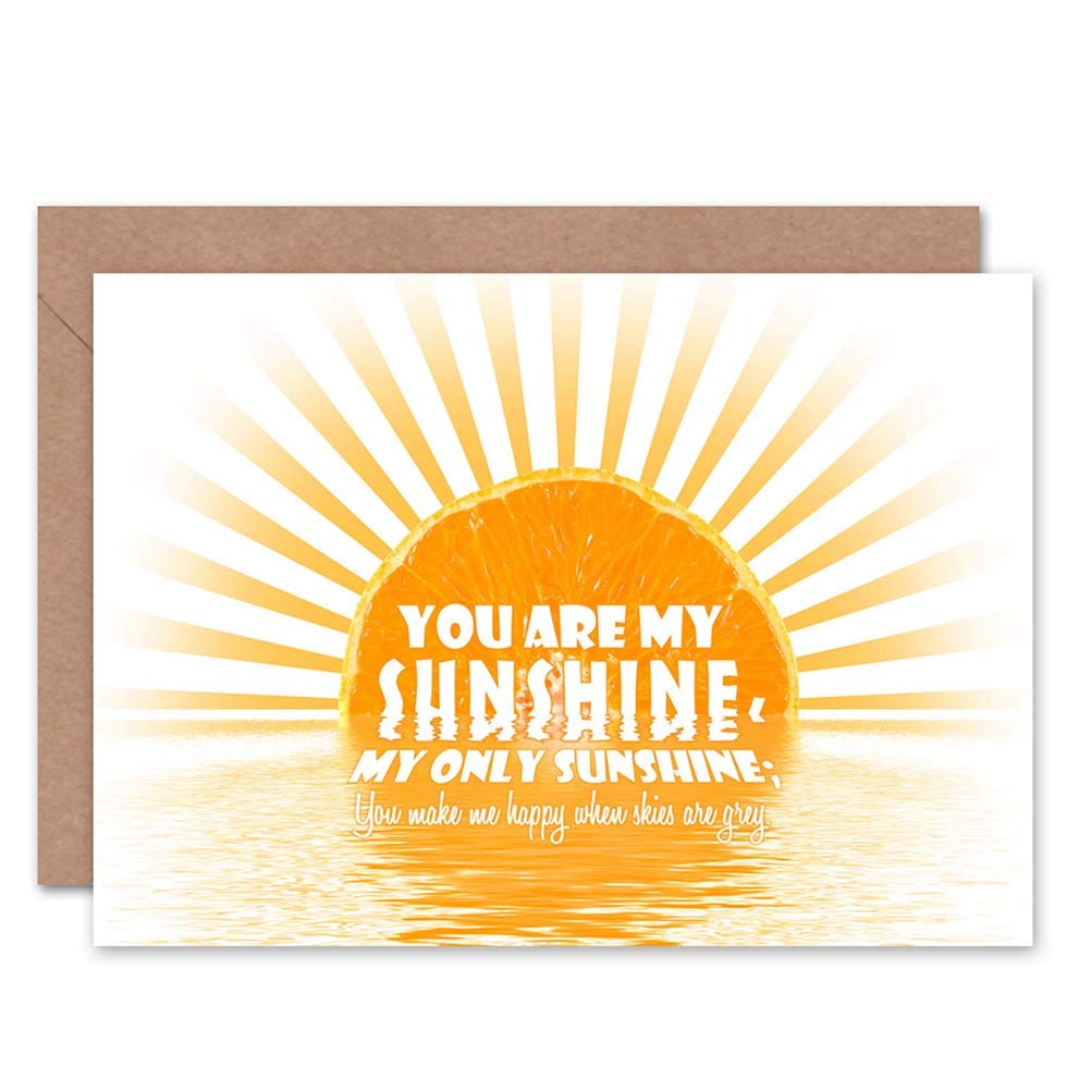 Wee Blue Coo You Are My Sunshine Anniversary Valentines Card