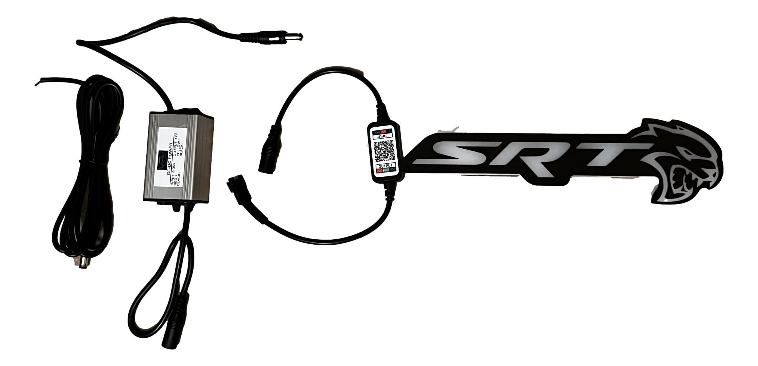 CHALLENGER　LIGHTNING SIGHBOARD Amazon.com: S.rt Hellcat Light Up Grille Emblem RGBw Flow Series