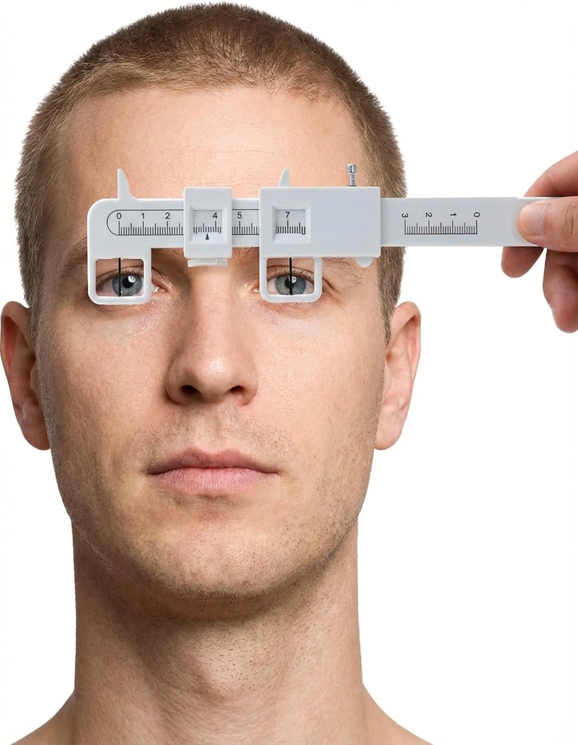 Plastic PD Ruler for Eyeglasses, 1PCS Measure Optical Vernier PD Ruler, Ophthalmic Pupil Distance Measuring Tool, Pupillary Distance Measurement Tool ﻿