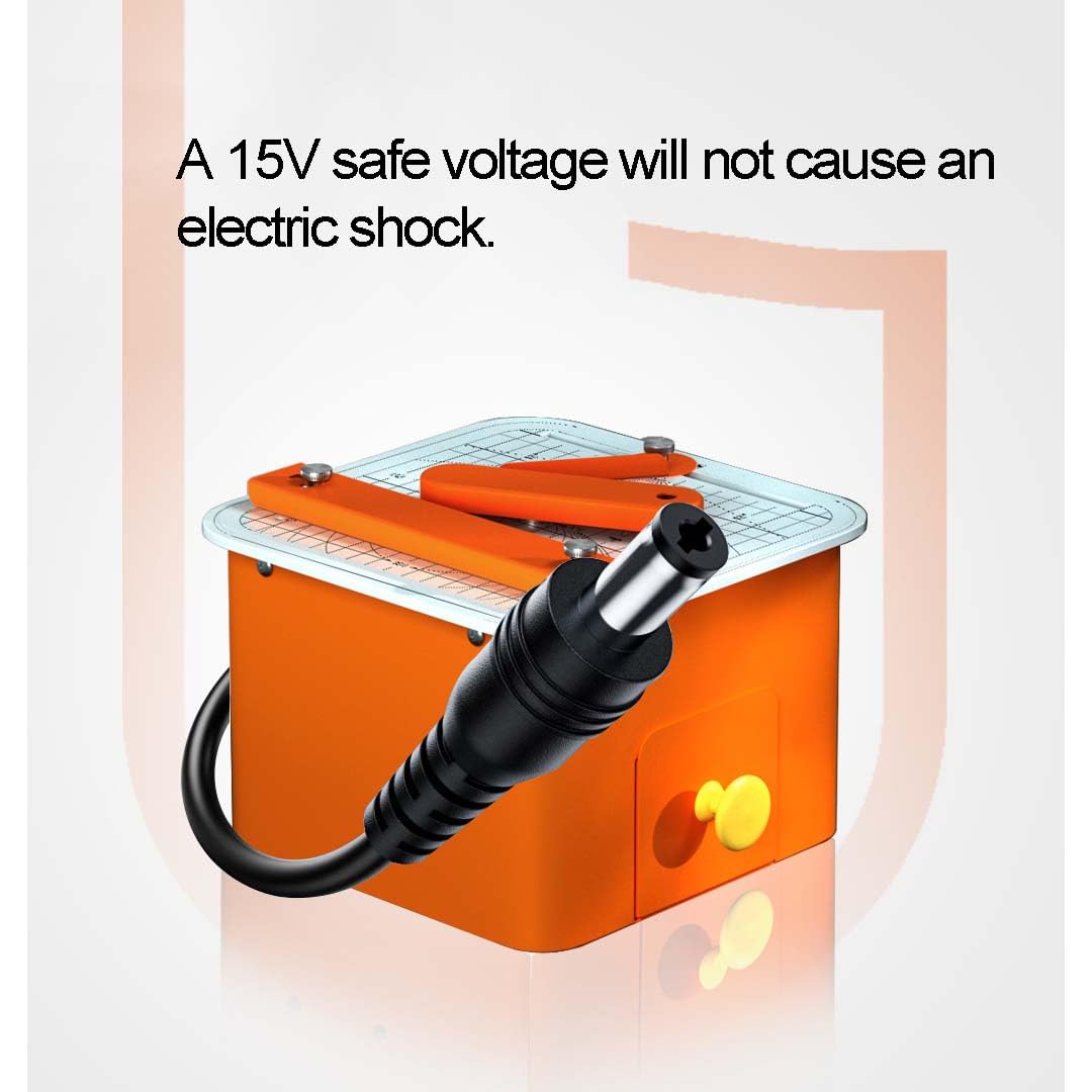 Cortador de cartón, herramienta eléctrica de corte para manualidades con 15 V de bajo voltaje, 45 W, para recto, ángulo, círculo y formas, para proyectos de cartón, ingeniería, creatividad
