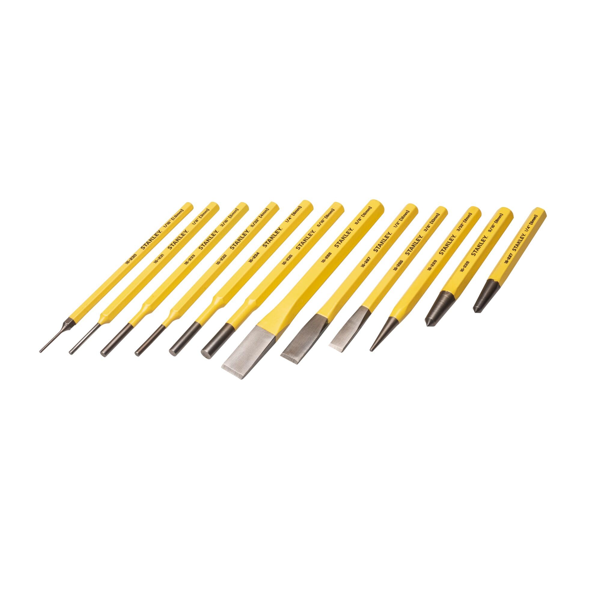 Stanley 16-299 12 Piece Punch & Chisel Kit