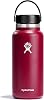 Hydro Flask 946 ml Drinking Bottle Insulated Stainless Steel Drinking Bottle Sports Bottle with Leakproof Flex Cap Lid and Strap Thermal Flask Dishwasher Safe Large Opening Berry