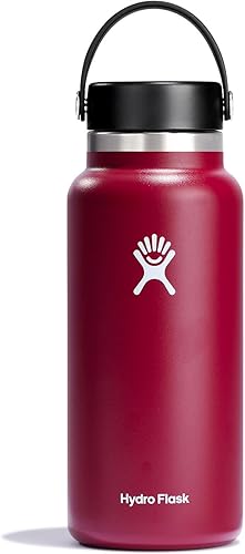 Miniatura 85 de Hydro Flask - Botella de agua de acero inoxidable aislada - Boca ancha con tapa flexible, sin derrame, a prueba de fugas y recargable de 40 oz