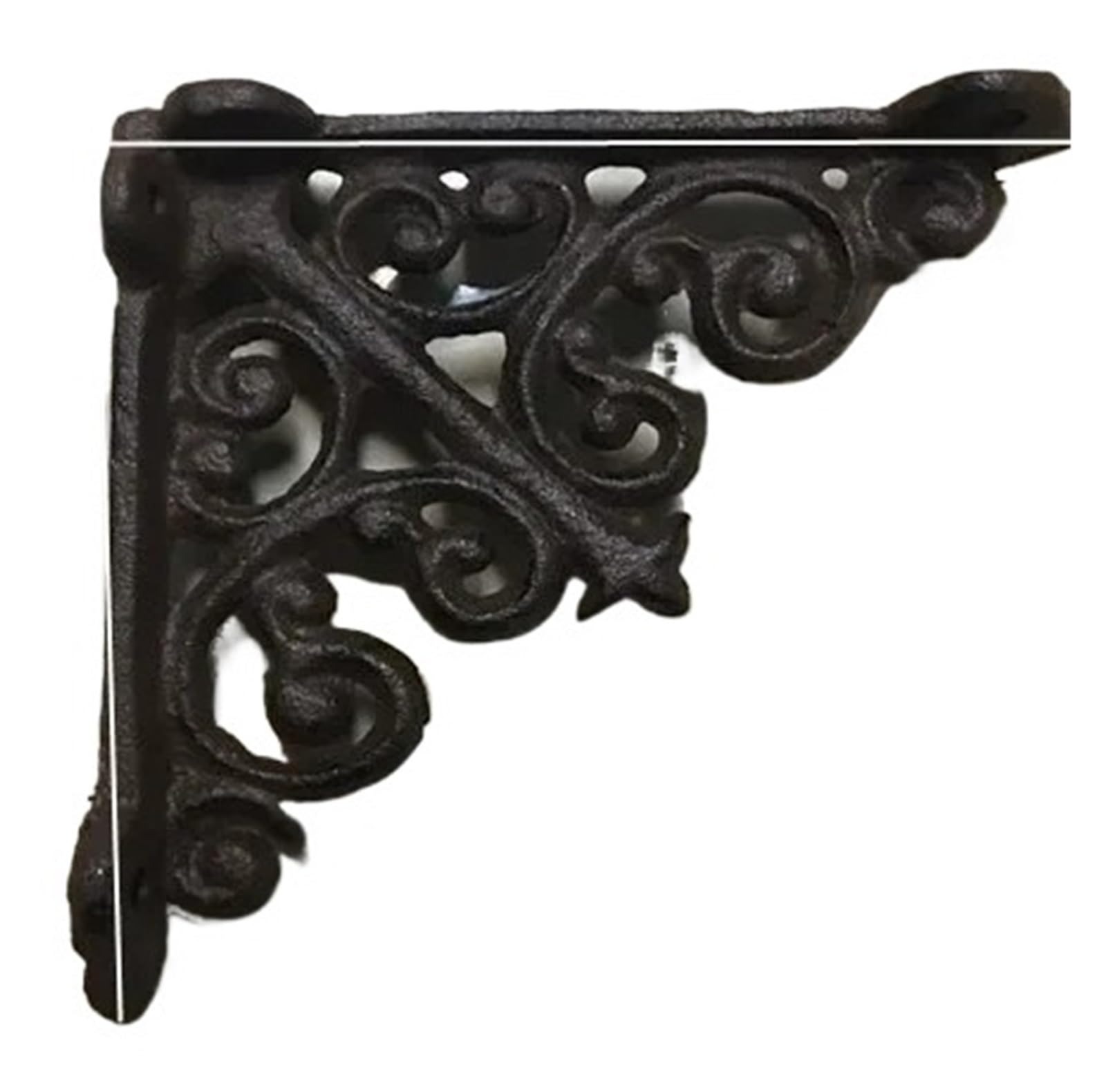 Decorative Shelf Brackets Cast Iron Angle Support Rack Storage Trig Art Home Decoration(Color5)