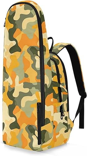 Miniatura 2 de Mujeres Hombres Mochila de Tenis Transpirable Camuflaje Amarillo Verde 2 Raquetas Raqueta Cubierta Bolsa Bolsa de Gimnasio para Hombres Mujeres
