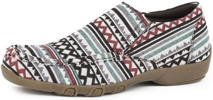 Roper Womens Johnnie Shoe, Black, 9.5