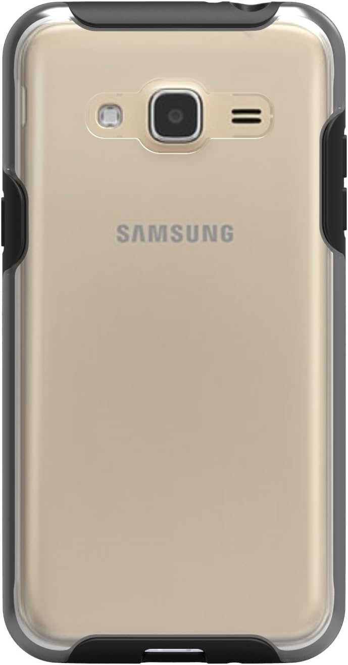 M-Edge Cell Phone Case for Samsung Galaxy J3 - Clear Black