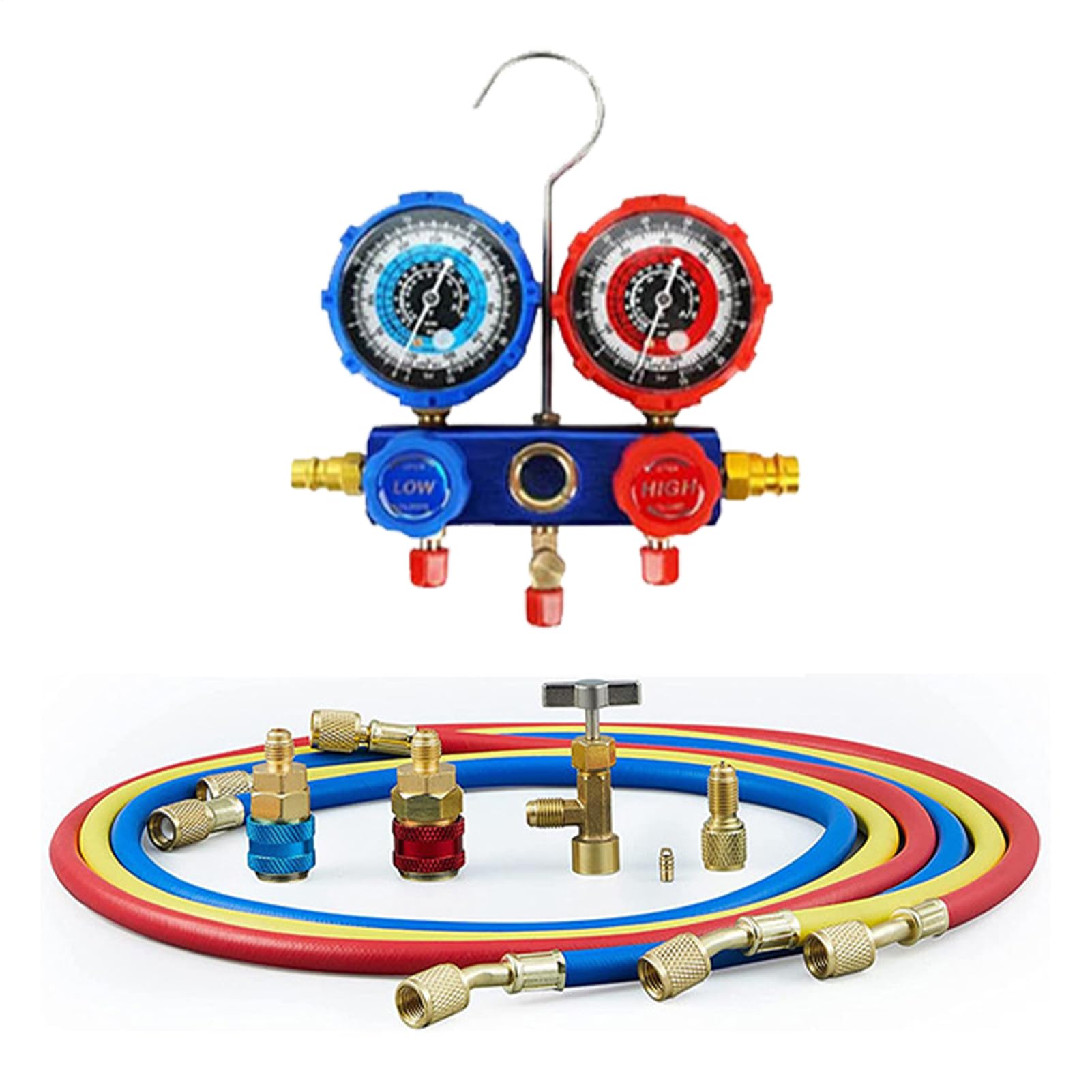Juego de manómetros de A/C Kit De Recarga Y Relleno De Refrigerante