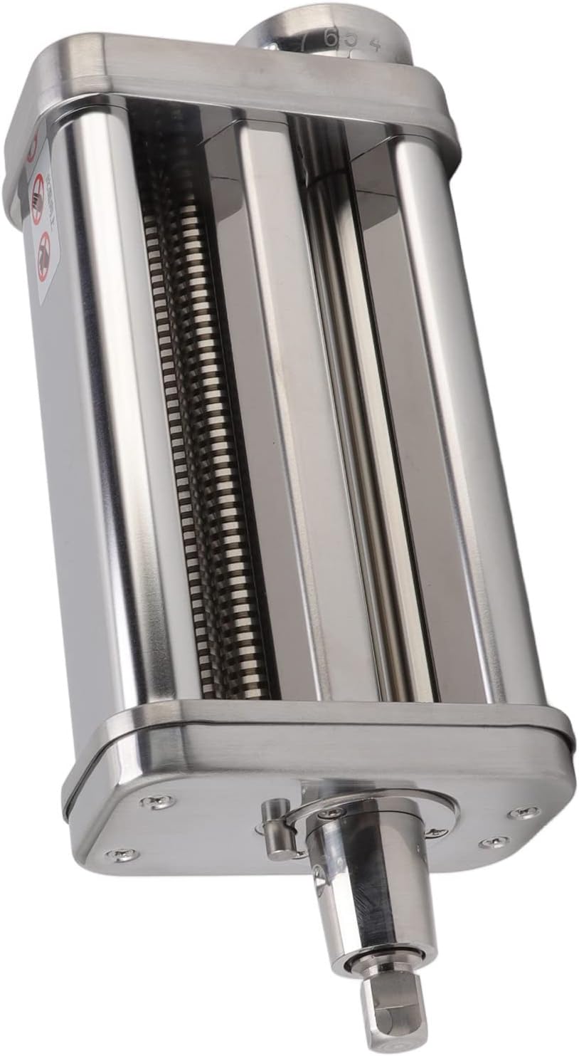 Pasta Maker Attachment Set, Stainless Steel Noodle Cutter and Roller for Kitchen Aid Stand Mixer, Perfect for Homemade Pasta and Fettuccine