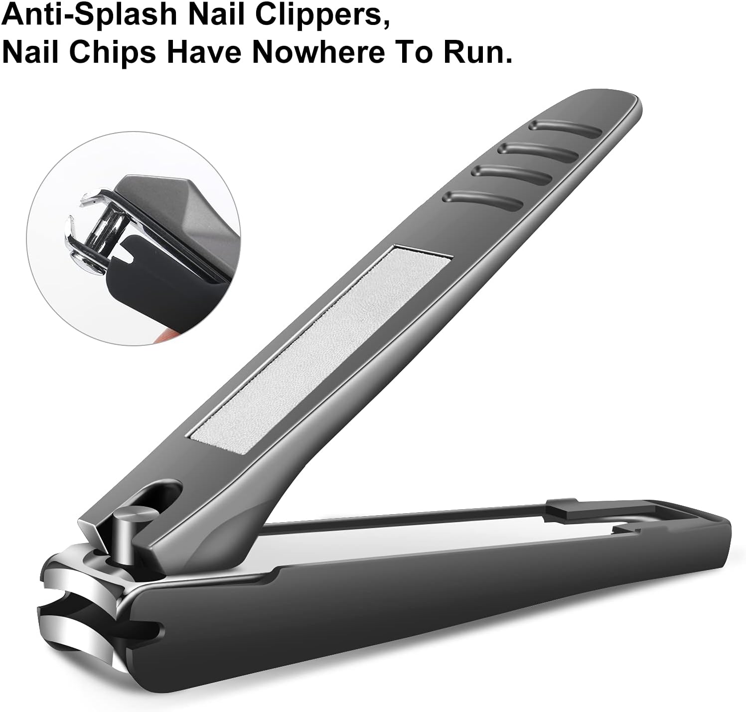 Large Nail Clippers Set (5Pcs), Sharp Heavy Duty Toenail and Fingernail Clippers, Toenail Clippers for Thick Nails and Ingrown Toenail, Suitable for Adult Seniors Men Women : Beauty & Personal Care