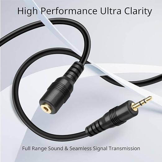 Cable Extensor 2.5mm TRS Macho a Hembra 10 pies miniatura 2
