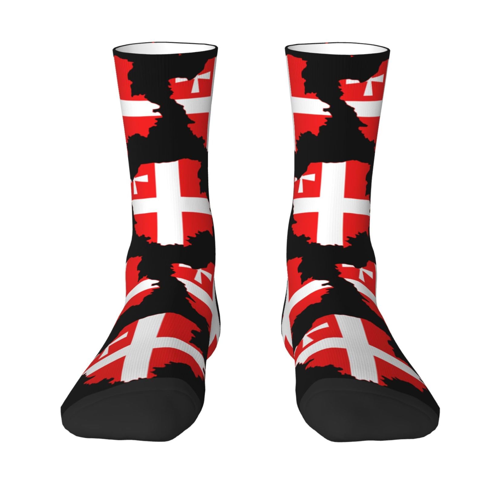 SIYTUAU Flag Map of Volyn Oblast Socks For Women Men Cushion Athletic Crew Socks Casual Wicking Socks