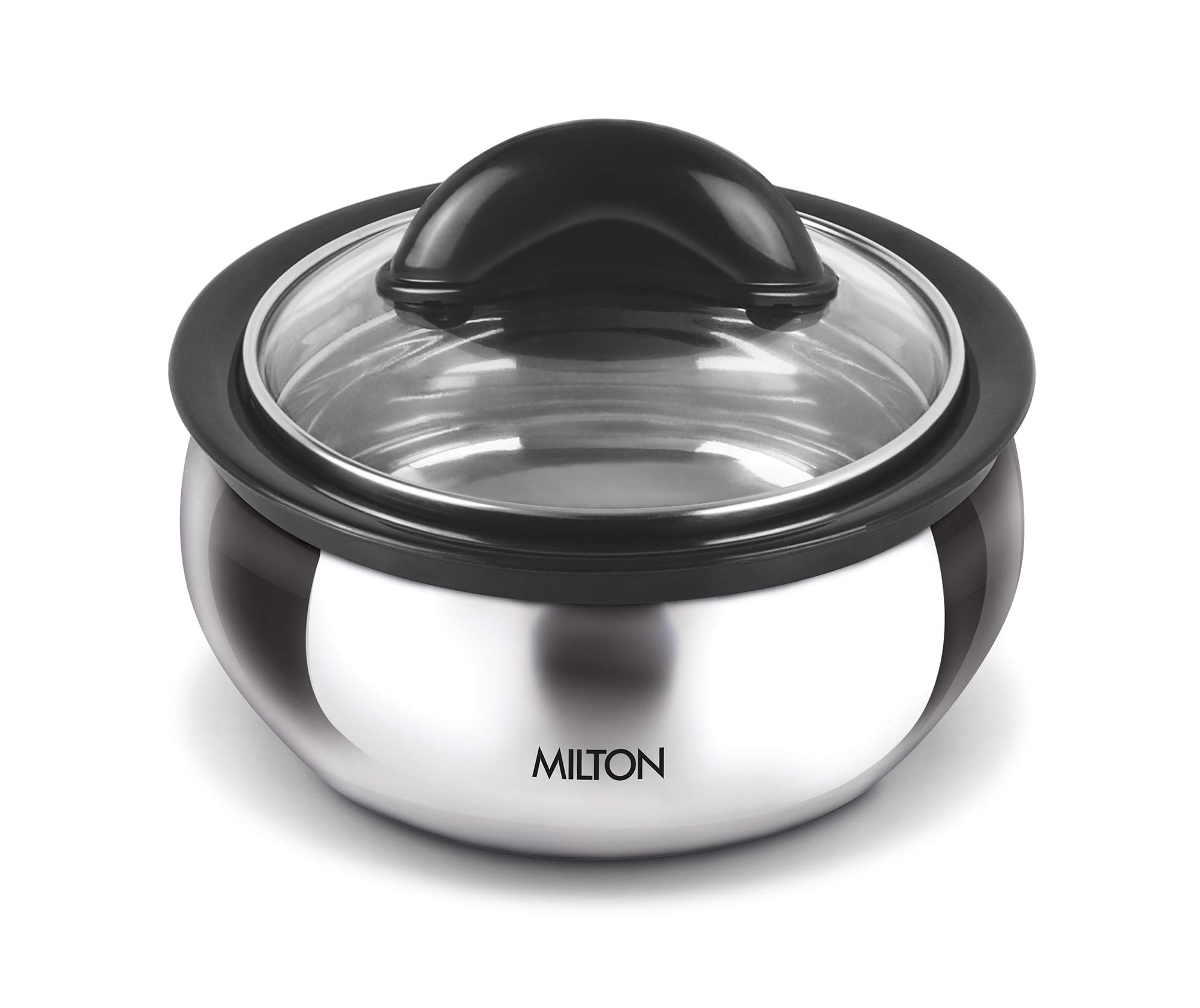 Milton Clarion 2000 Stainless Steel Casserole with See Through Glass Lid, 1950 ml, Steel Plain (B07B3S7HGR) Amazon Price History, Amazon Price Tracker