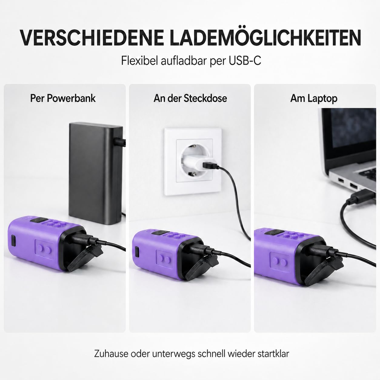 Speed Buddies Nano Duo Fahrradlicht-Set Kinderfahrrad, StVZO, USB-C