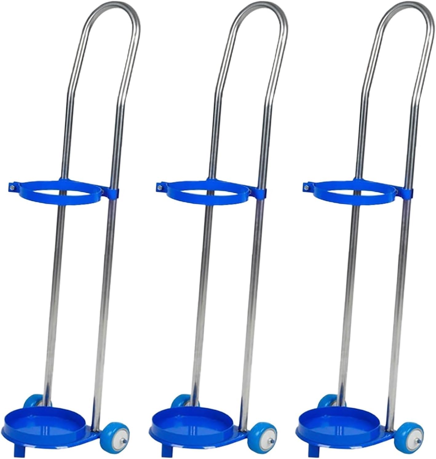 WXPGFEQ Oxygen Tank Cylinder Holder Bracket for Portable Carts, Secure Trolley Mount for Travel with Single Cylinder