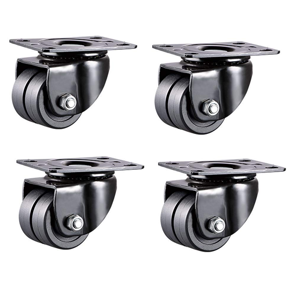 Roues jumelées robustes universelles à centre de gravité bas pour charges 450kg
