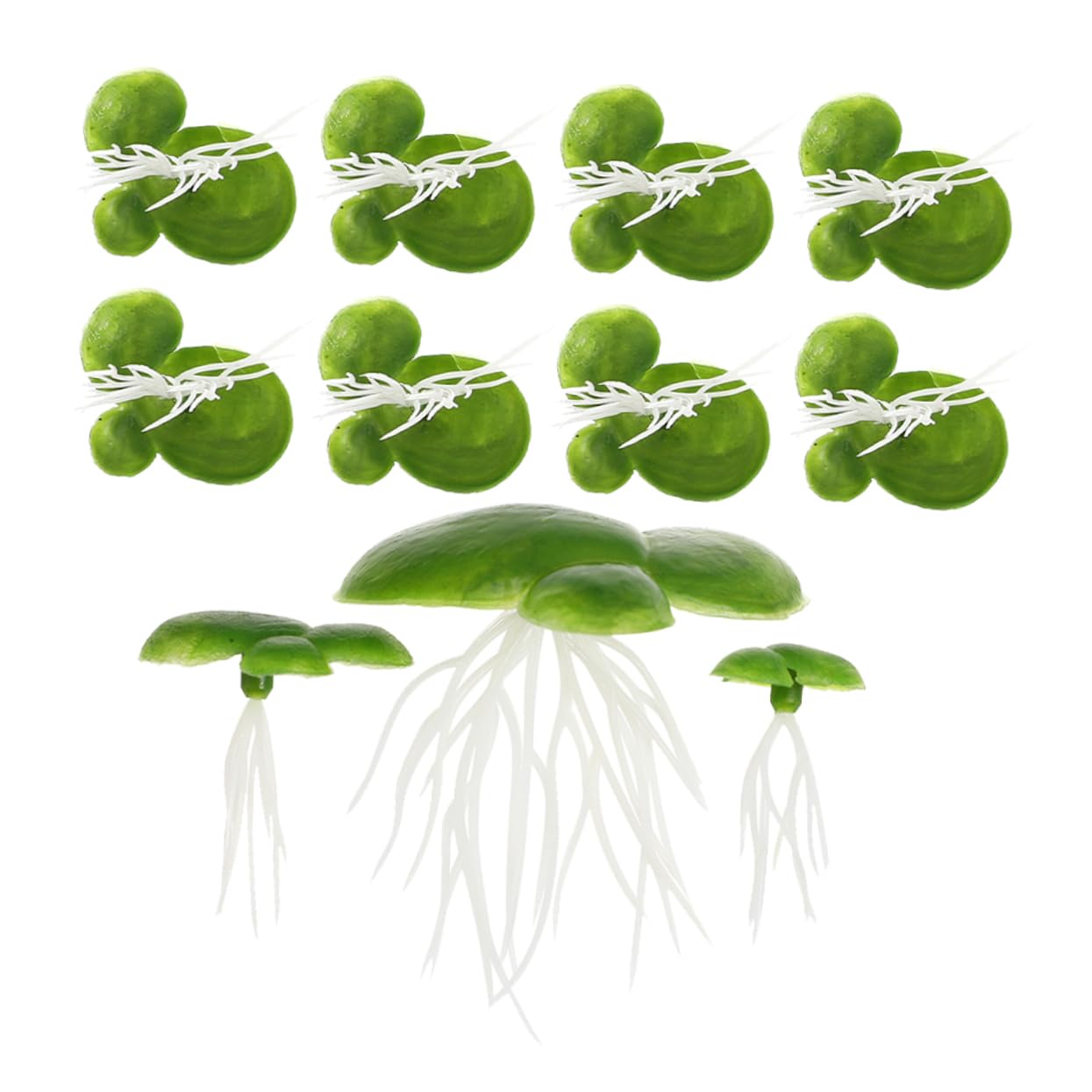 BESPORTBLE 5ensembles Décoration De Réservoir Aquatique De Plantes Flottantes Artificielles Imitation Lentilles Eau pour Aquarium Et Étang Ornement Naturel pour Poisson