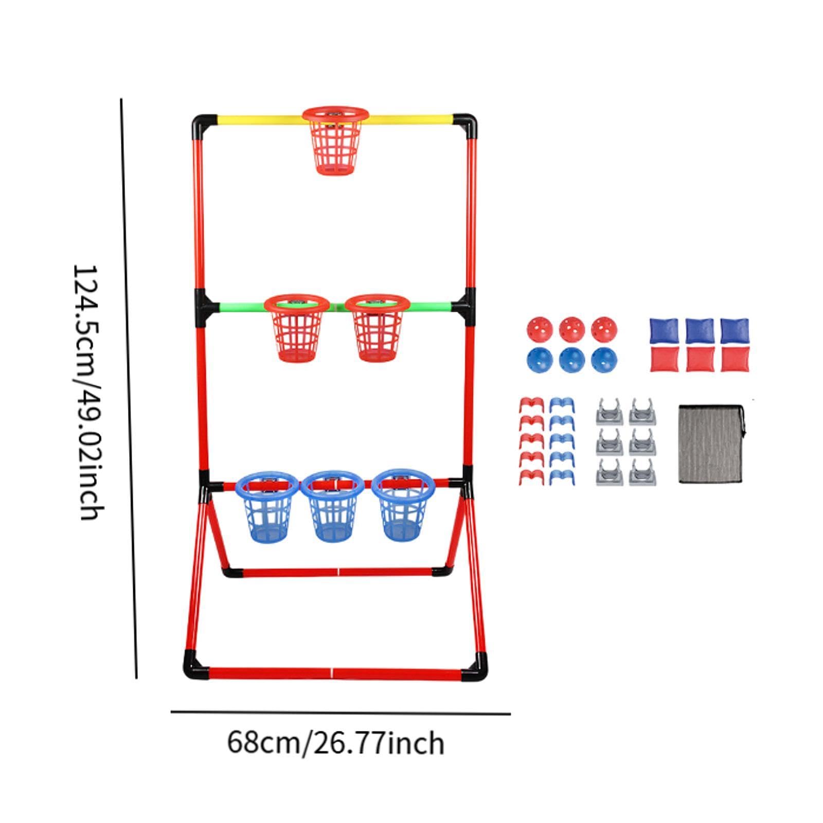 Juego de Cubos con Canasta, Juego para Fiestas en Interiores Y Exteriores, Ideal para Niños Y Niñas.