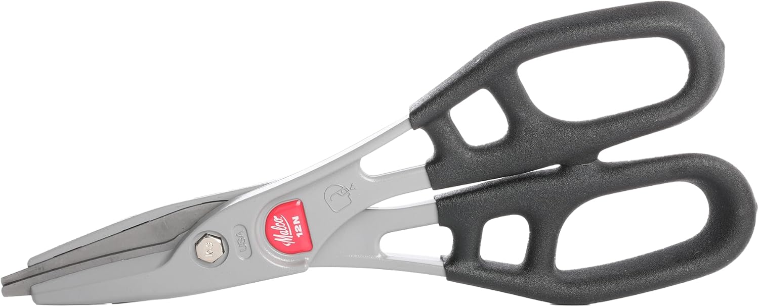 Malco M12NG 12 in. Straight Cut Aluminum Snip with Comfort Grip