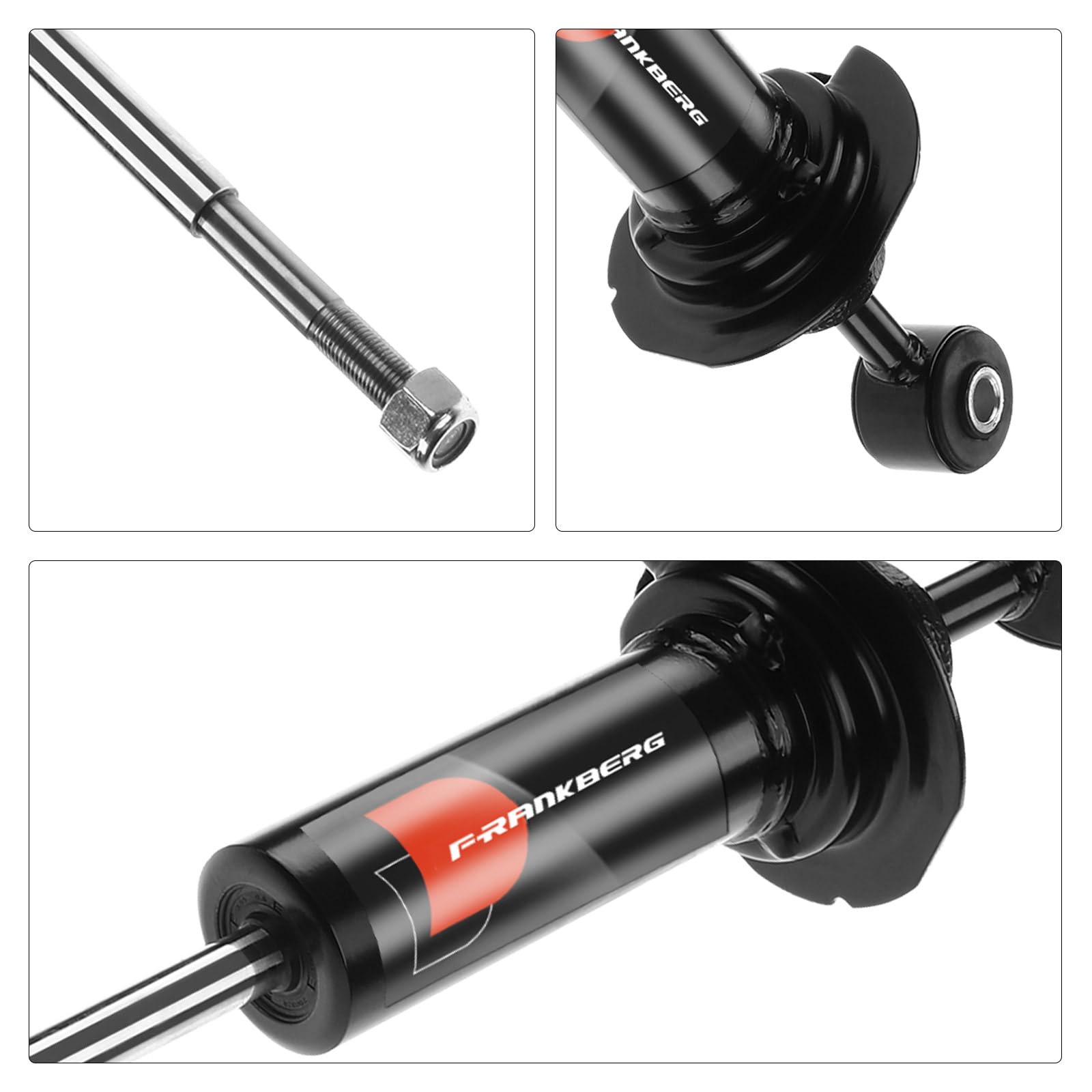 Frankberg amortiguadores delanteros de 384 mm a presión de gas 56100EB32C | Compatible con: NP300 Navara plataforma/chasis D40, Navara D40 NP300