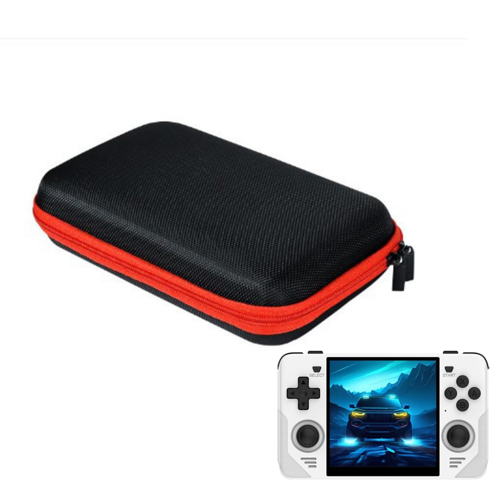 JiangJiangBaoEVA Hard Case for Powkiddys RGB30 Handheld Game Console, Hard Carrying Case Compatible with RGB30 Video Gaming Console, Drop-Proof & Wear-Resistant Case
