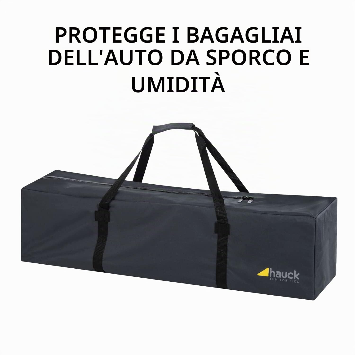hauck Bag Me, Grigio Scuro - Borsa da Viaggio per Passeggino 115 x 31 x 31 cm - Adatto a Passeggini con Chiusura a Ombrello - Impermeabile, Resistente e Portatile - con Maniglia di Trasporto