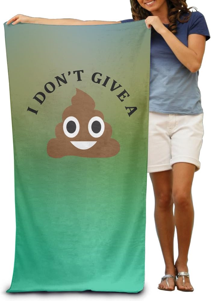 Dont Give A Poop Shit Emoji 31.5"51"Pool Beach Towel