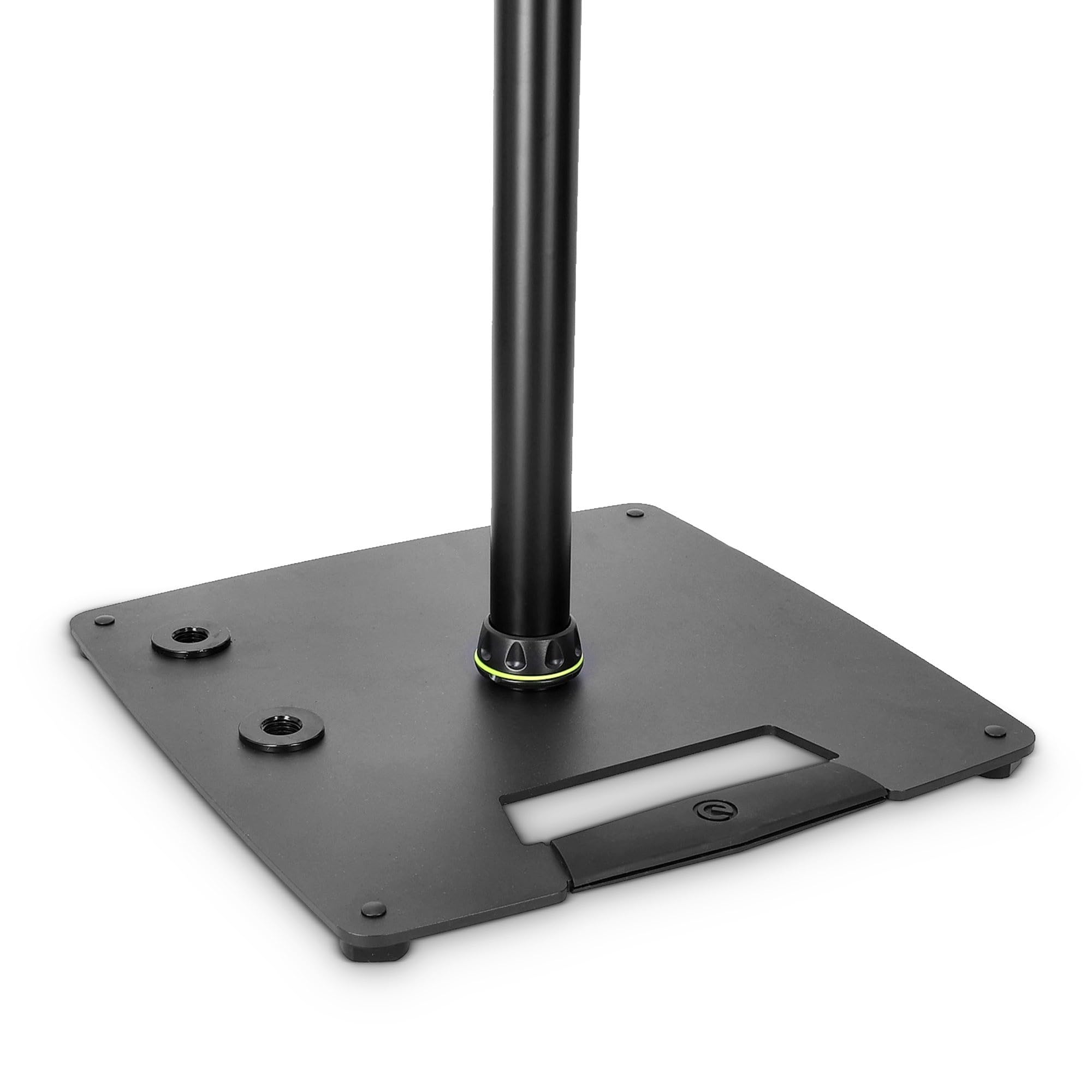 Gravity SP 3202 CS B Supporto per monitor da studio con base quadrata in acciaio