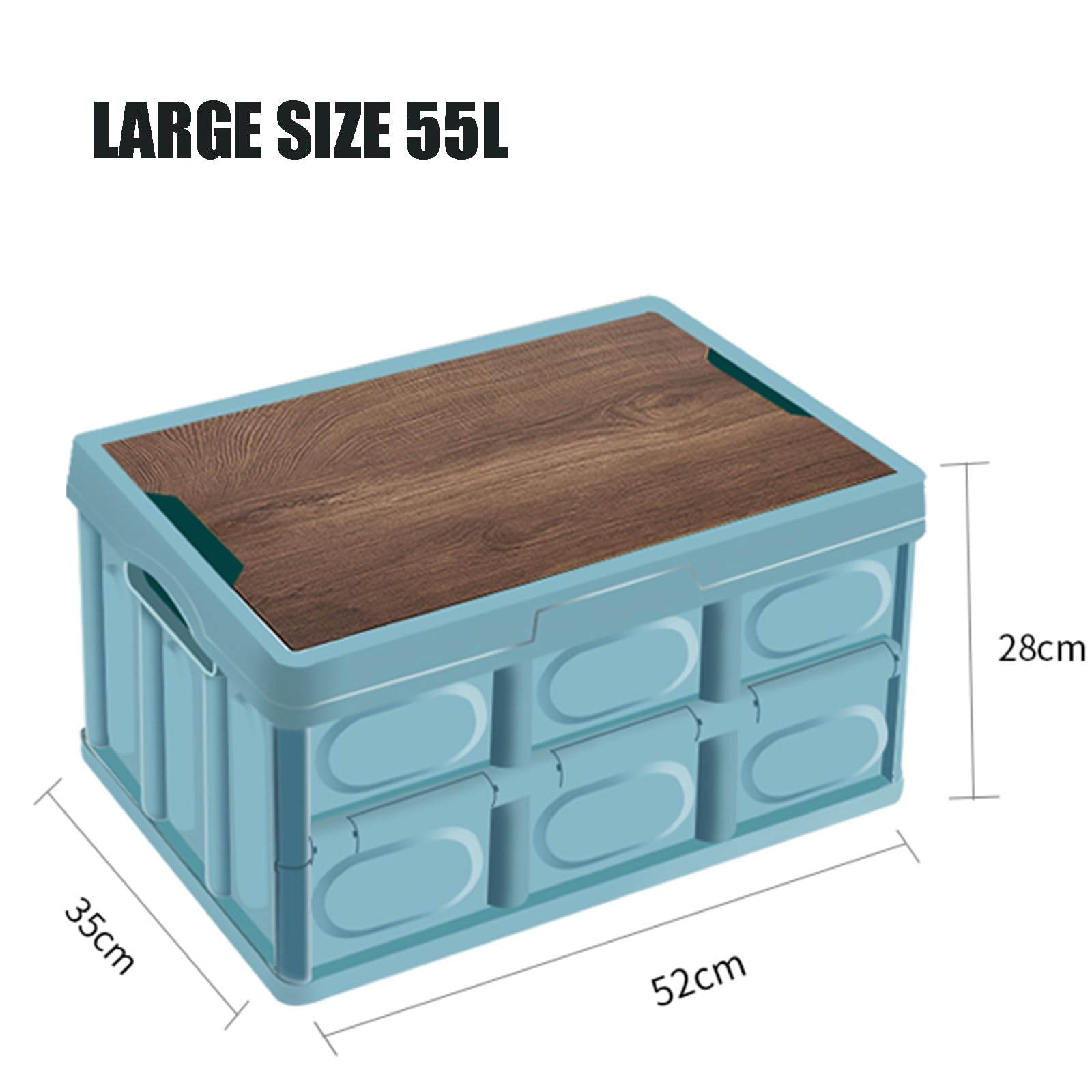 Scatole Portaoggetti Pieghevoli con Coperchio per MG 5 SW EV/MG 4 EH32 MG5 SW/MG4 Scatola portaoggetti per Bagagliaio per Auto Scatola portaogge,55L-52 * 35 * 28cm