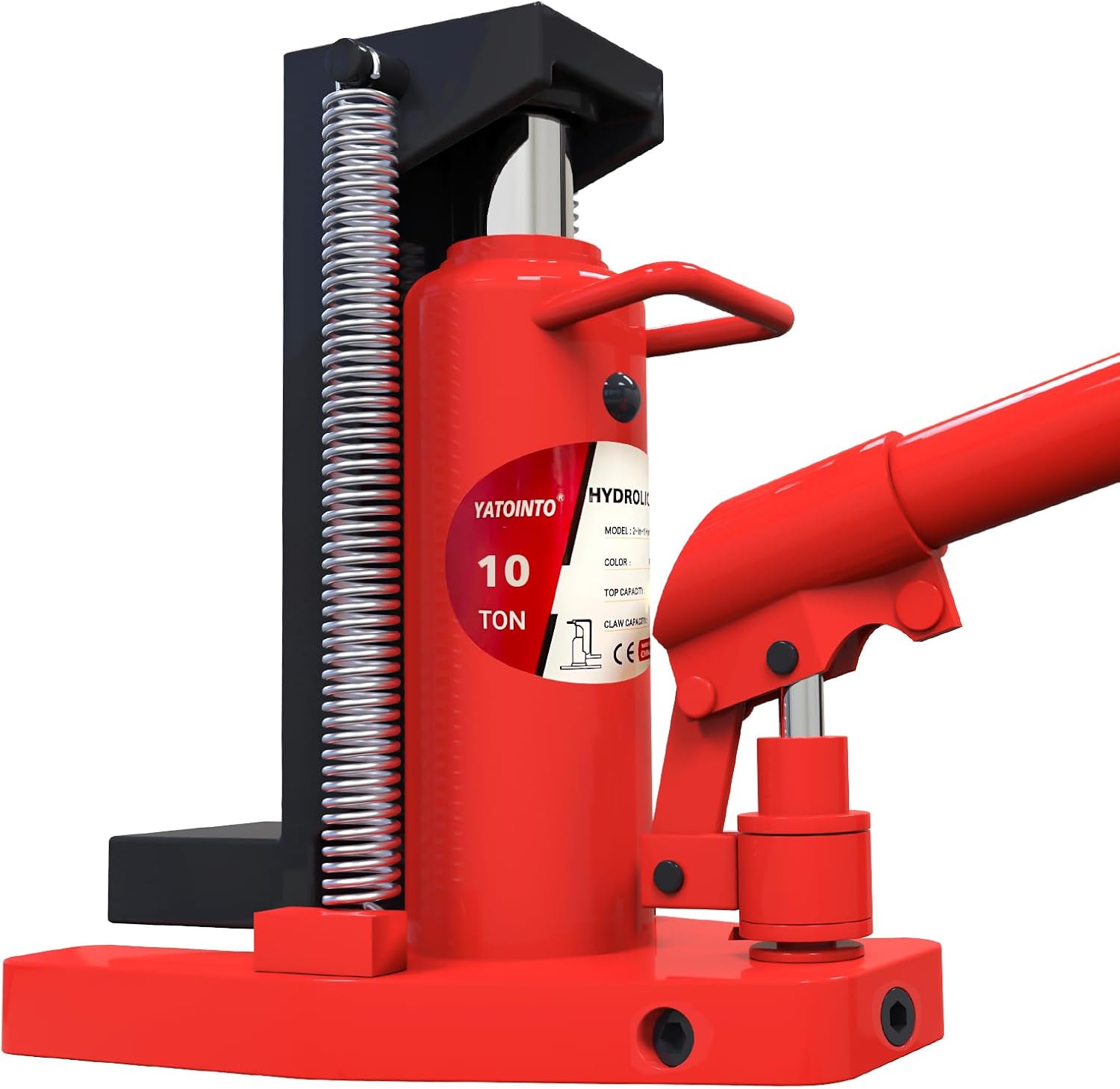 5 Ton/10 Ton Toe Jack | 2-in-1 Hydraulic Bottle Jack with Pump Handle Dual Purpose Lifting Capabilities for Top and Toe, for Car Farm Home 5/10 Ton Load Capacity