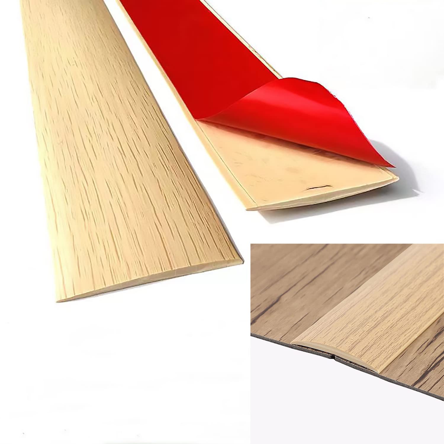 Buy PVC Floor Divider Strip Self Adhesive Threshold Trim Flat Laminate