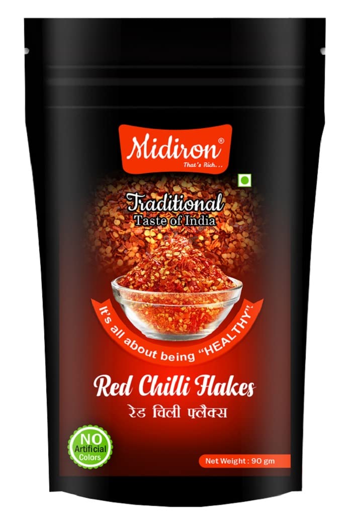 Midiron Red Chilli Flakes |Fresh & Natural (90g)