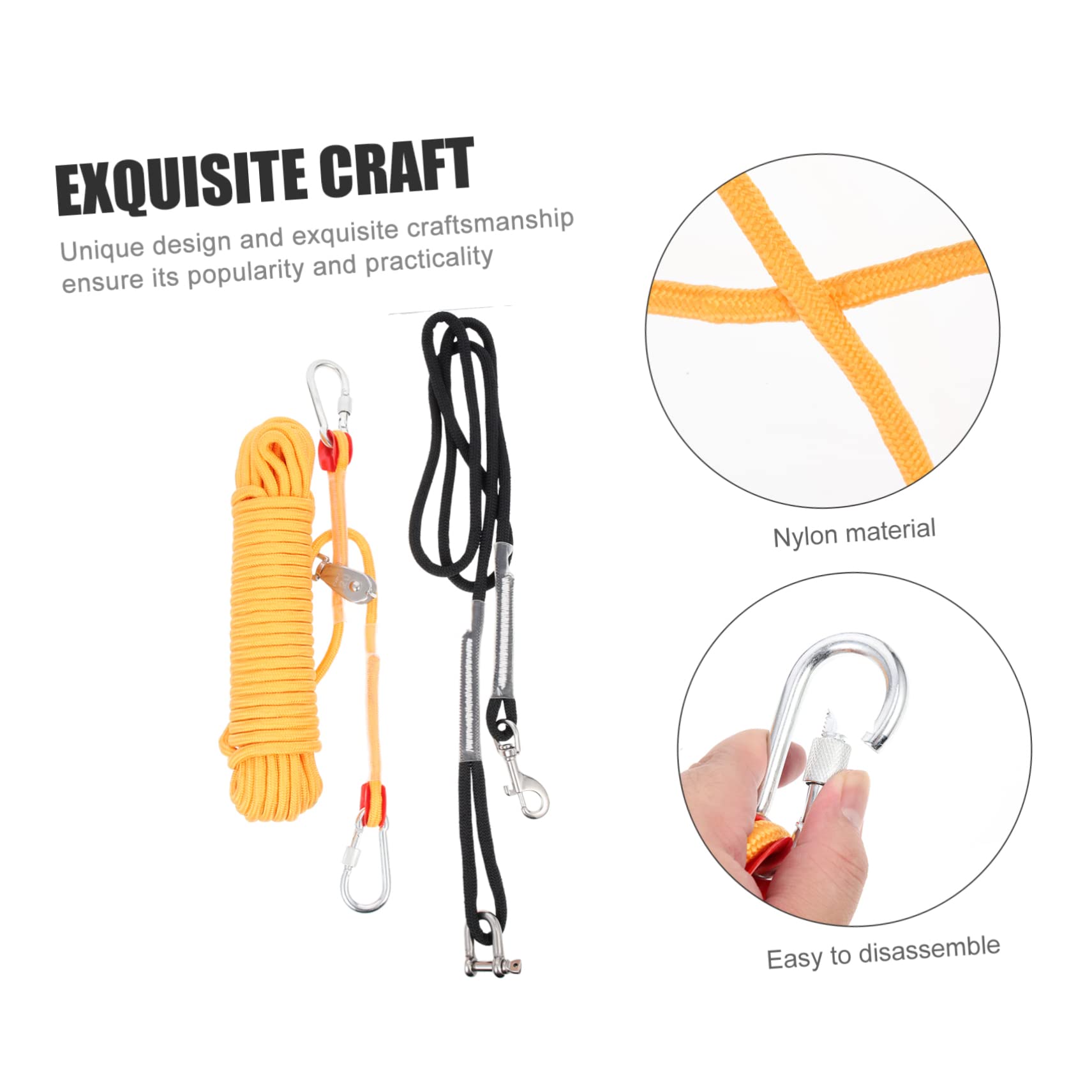 INOOMP Cable para Perros De Camping De Cable De Sujeción para Mascotas Equipo para Acampar Perros para Usar Al Aire