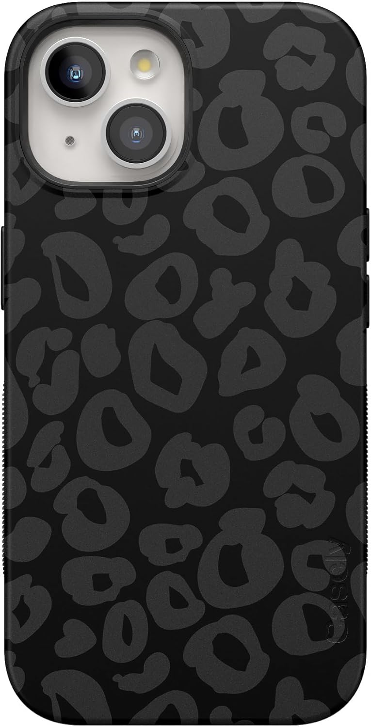 Casely iPhone 15 Plus Case Into The Wild Black Leopard Phone Case Bold Case