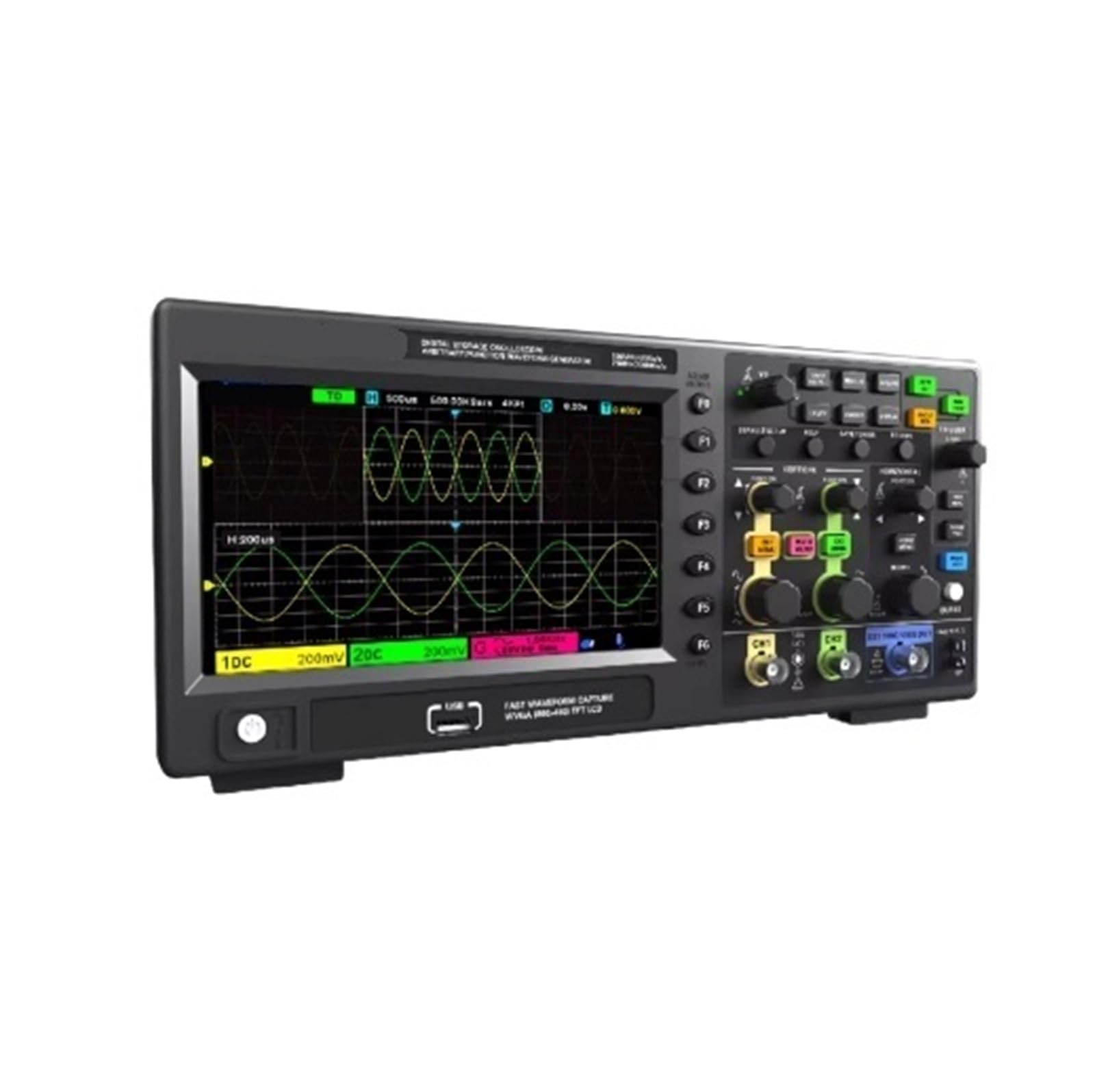 DSO2C20 Osciloscopio Digital de 2 Canales 200MHz 2GSa/s