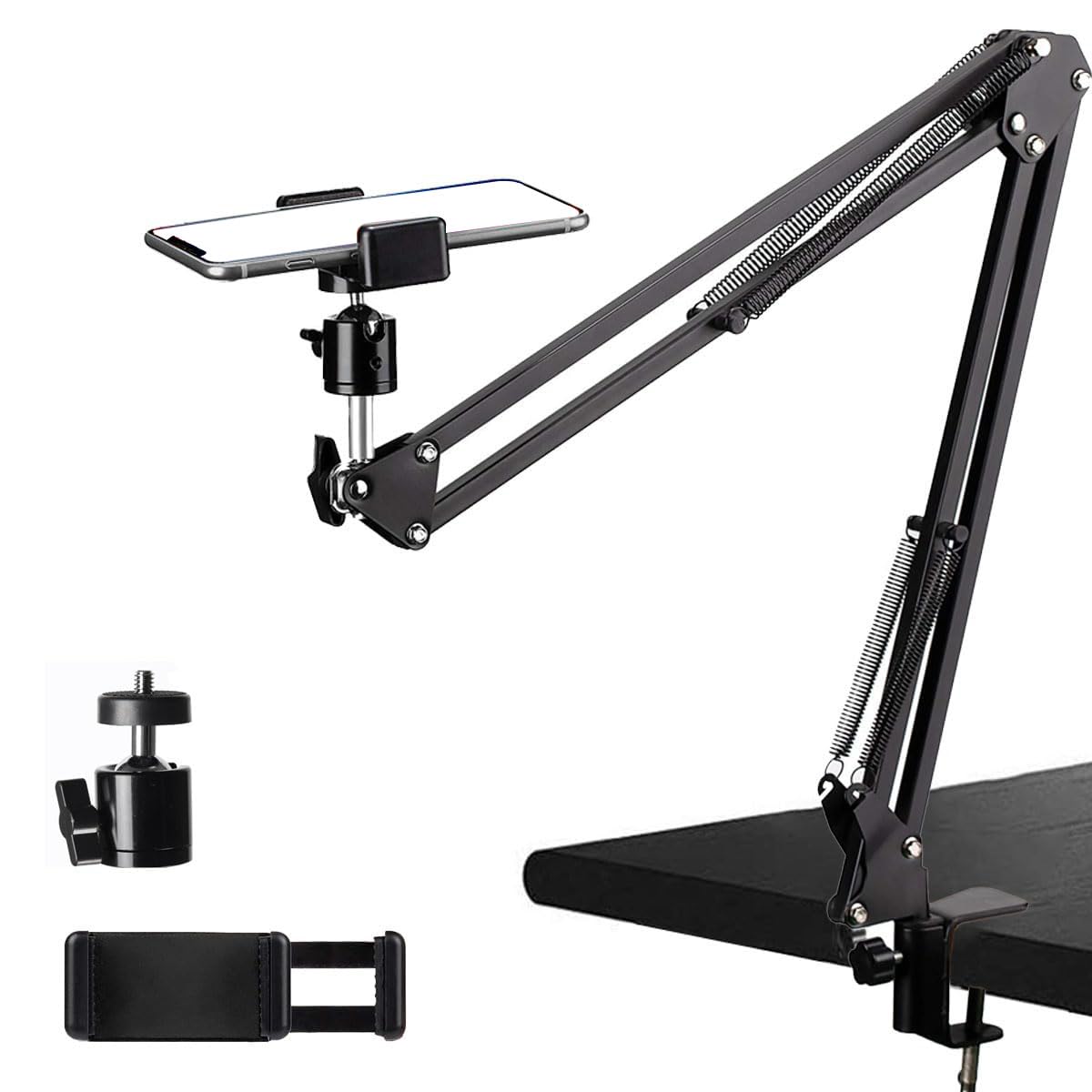 SMALLRIG Support Vidéo Universel en Métal pour iPhone Series/Conçu pour iPhone 13, 12, 11, X, 8, 7, 6, Support de Téléphone Universel Multifonctionnel - 3611