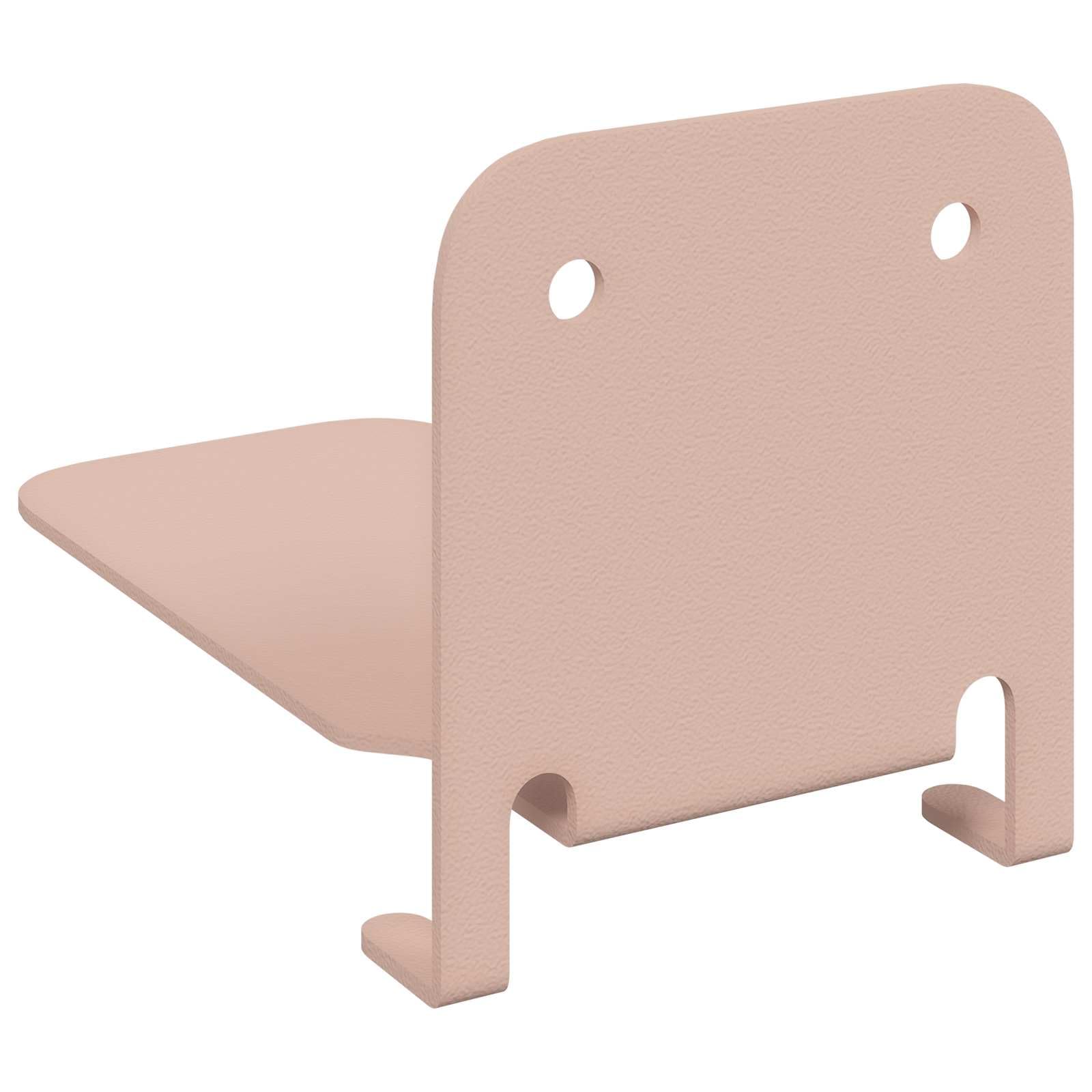 Juego de 8 estanterías flotantes, color rosa, de acero, 6 x 10,8