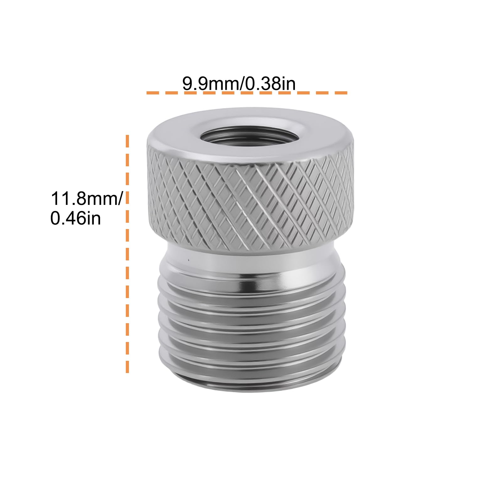 Briny River 3Pcs Airbrush Hose Adaptor G1/8 BSP Male Brass Conversion Adapter Compatible with Badger Airbrush - Image 3