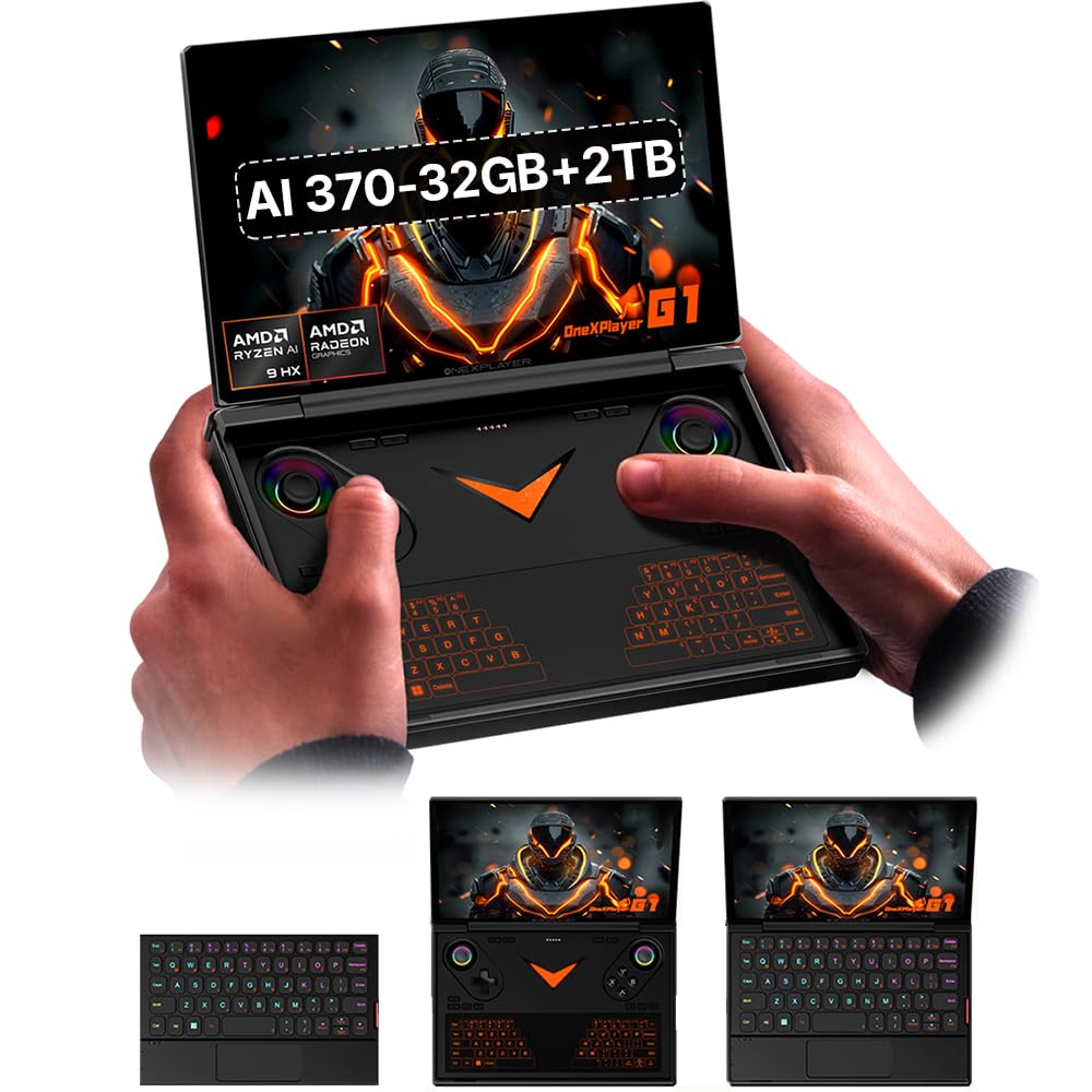 Amazon.com: ONEXPLAEYR G1 2-in-1 Handheld Gaming PC & Laptop - AMD