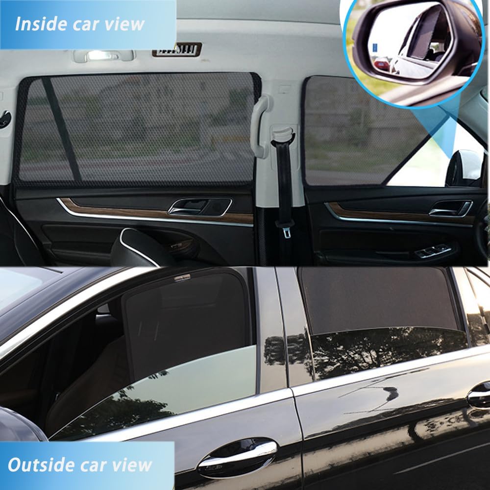 Car Sun Shade for Audi A6 ALLROAD C7 2018 2019 2020 2021 2022 2023 2024 2025 snap-on,Car Window Shade Car Sun Shade Cover Car Accessory Interior Easy Install,G 4 Side Windows + Tailgate