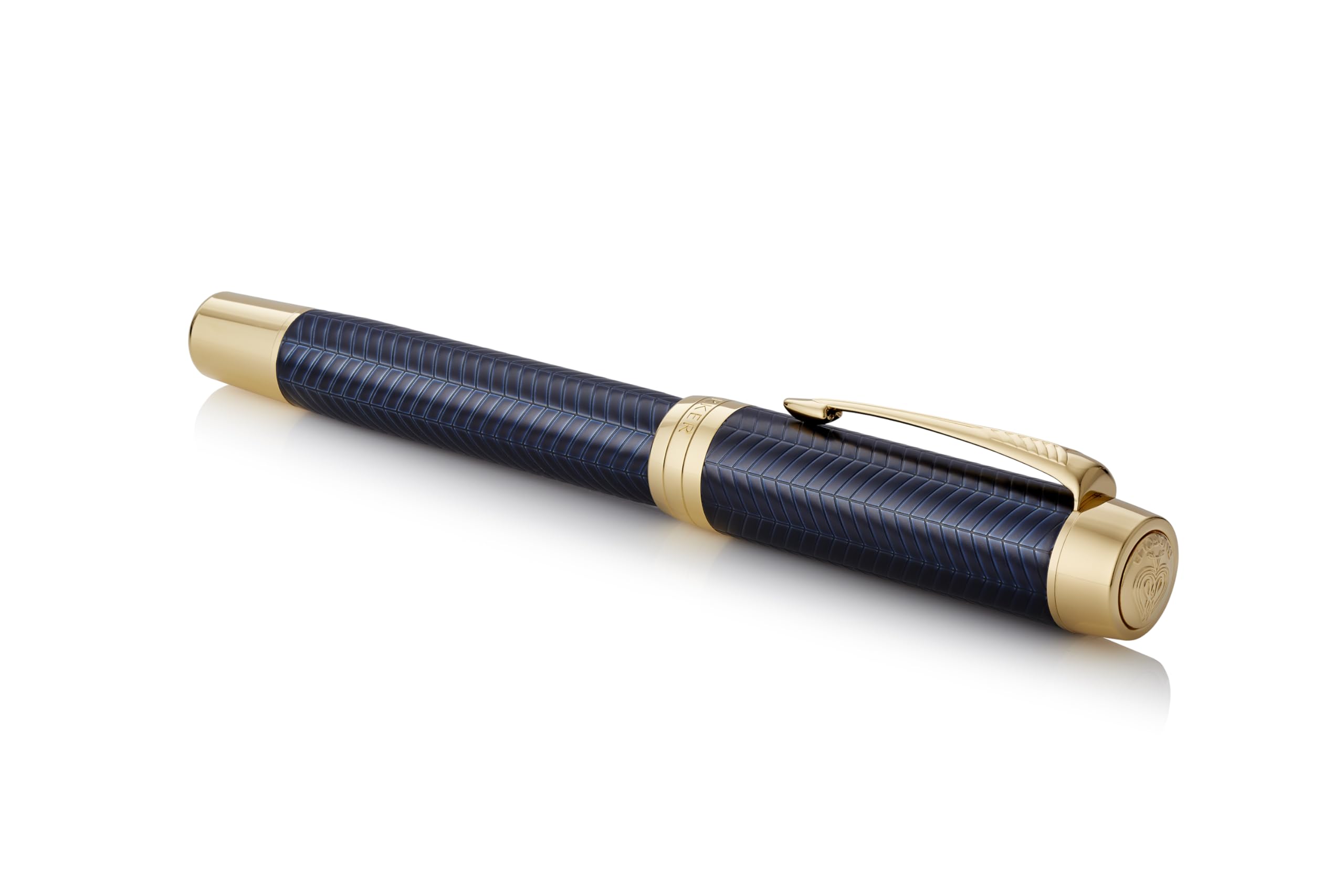 PARKER デュオフォールド 万年筆 ブルーシェブロン 中字