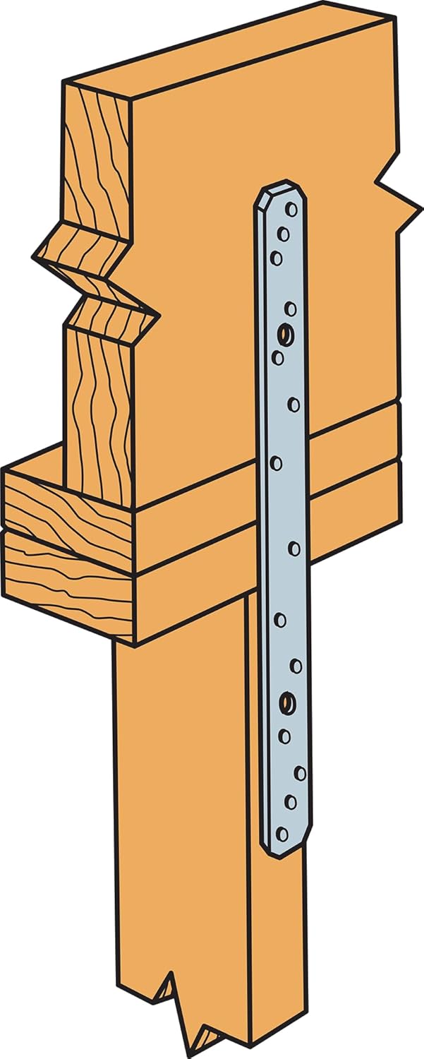 Simpson Strong-Tie LSTA18 LSTA 1-1/4 in. x 18 in. 20-Gauge Galvanized Strap Tie (Pack of 50)