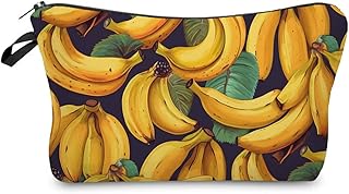 Livel lhood Bolsa de maquillaje de plátano, b...